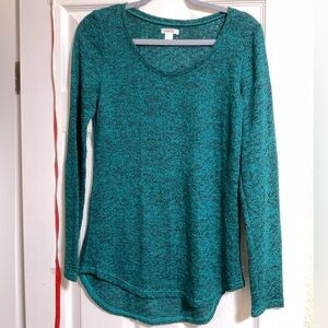 Xhilaration Teal Long Sleeve Women's Top